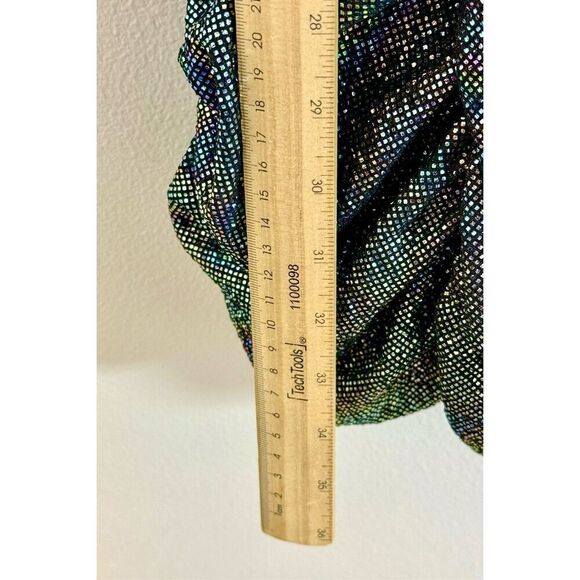 NWOT ZARA Festive Sparkle Halter Neck Ruched Mini Dress Women's XS - Picture 11 of 11